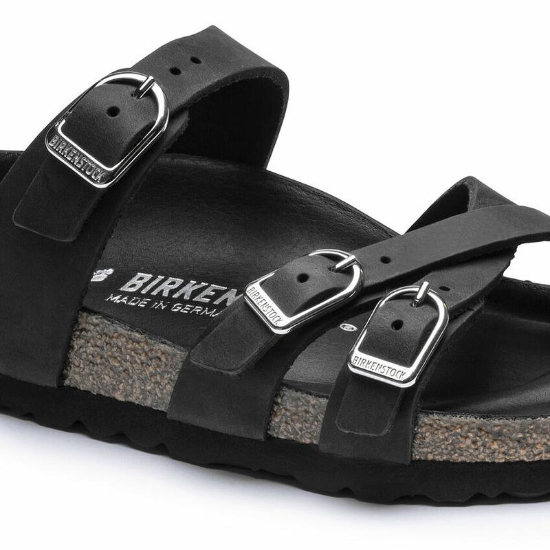 Franca Birkenstock Hex Oiled Kozene Damske Čierne | SK 89WNB